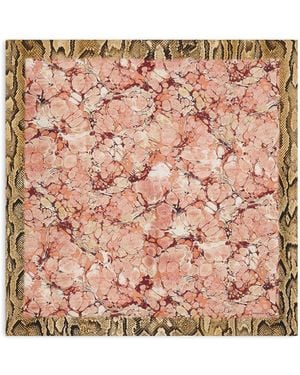 Dries Van Noten Floral-Print Silk Scarf - Pink