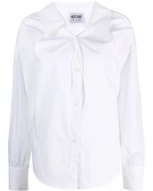 Moschino Button Up Cotton Shirt - White