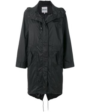 KENZO Hooded raincoat - Nero
