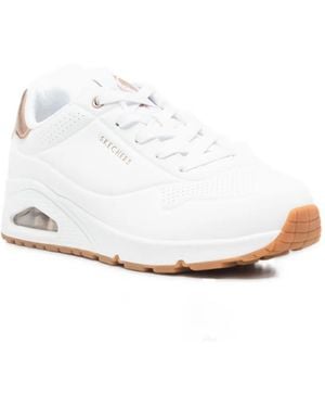 Skechers Perforated Trainers - White