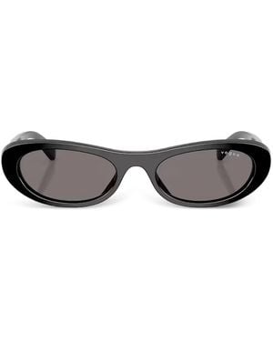 Vogue Oval-Frame Sunglasses - Grey