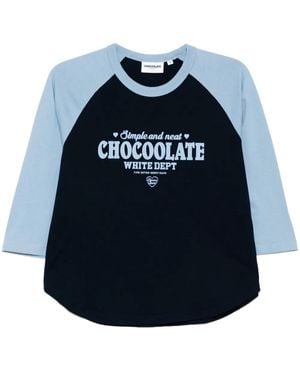 Chocoolate Logo-Print T-Shirt - Blue