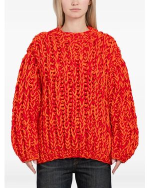 Séfr Sol Chunky-Knit Sweater - Red