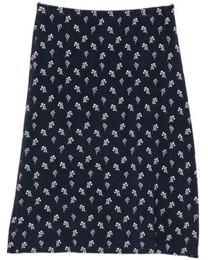agnès b. Floral-Print Midi Skirt - Blue