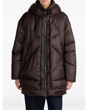 Canadian Eugenie Hooded Padded Coat - Brown