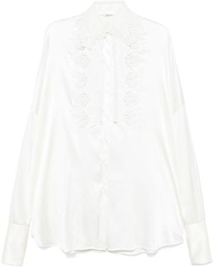 Ermanno Scervino Silk Shirt - White