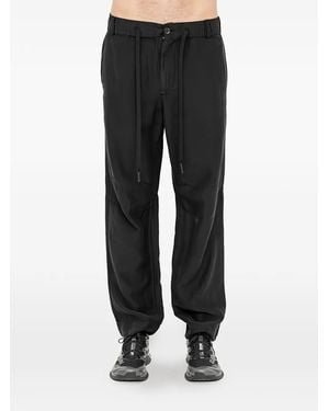 Andrea Ya'aqov Drawstring-Waist Cropped Trousers - Black