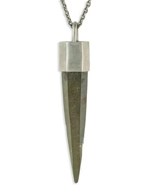 Parts Of 4 Sterling Talisman Chlorite Quartz Necklace - Green