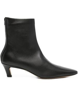 TOTEME Pointed-Toe Ankle Boots - Black