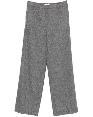 PT Torino Francoise Wide-Leg Trousers - Grey