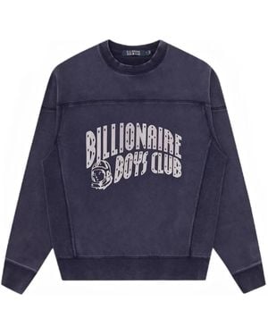 BBCICECREAM Logo-Print Washed Sweatshirt - Blue