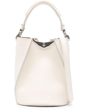 Zadig & Voltaire Borderline Leather Bucket Bag - White