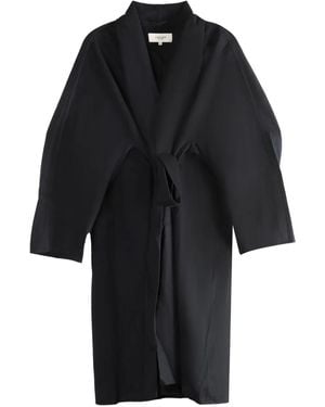 Atelier New York Tie-Waist Coat - Black