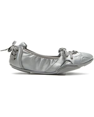 Acne Studios Ballerines Satinées - Grey
