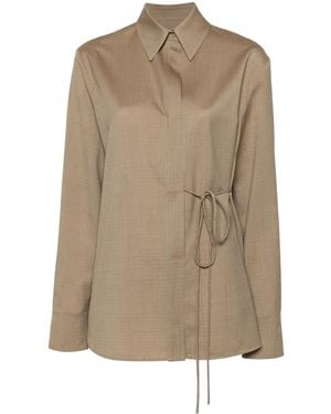 Jil Sander リップストップ シャツ - ナチュラル