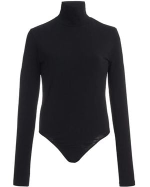 Another Tomorrow Body Con Cuello Vuelto - Azul