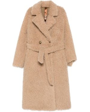 GLOX Abrigo con cinturón y doble botonadura - Neutro