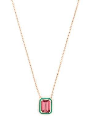 Selim Mouzannar 18Kt Rose Mina Rhodolite Necklace - White