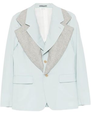 Comme des Garçons Layered-Lapel Blazer - White