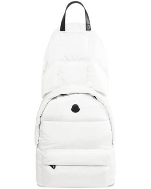 Moncler Caradoc Water-Repellent Backpack - White