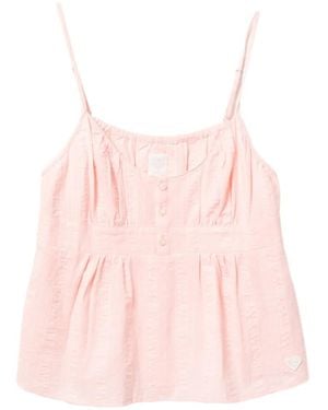 AAPE BY A BATHING AP Ruched Camisole Top - Pink