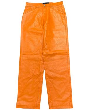 Sp5der Button-Fastening Pants - Orange