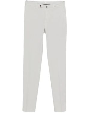 Incotex Slim-Fit Pressed-Crease Trousers - White