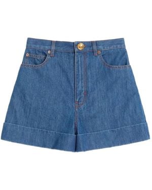 Valentino Garavani Lightweight Denim Shorts - Blue