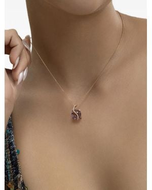 Lisa Nik Round De France Amethyst And Diamond Necklace - Natural
