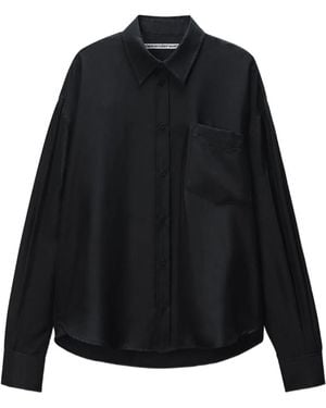 Alexander Wang Hemd mit Schlitzen - Schwarz