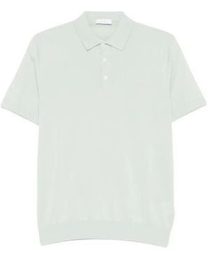 Diktat Fine-Knit Polo Shirt - White