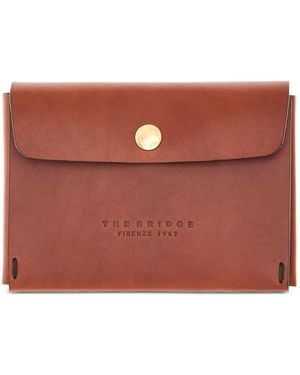 The Bridge Life-Style Leather Playing Card Holder - Brown