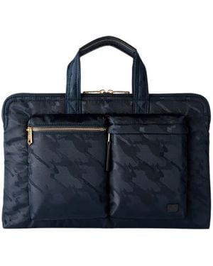 Paul Smith Laptoptas Met Camouflageprint En Rits - Blauw