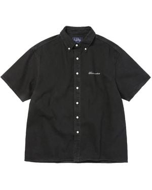 thisisneverthat Embroidered Short-Sleeve Shirt - Black