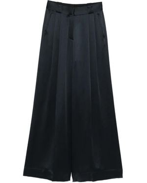 Blazé Milano Satin Trousers - Blue