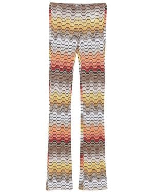 Missoni Zigzag Knit Trousers - White