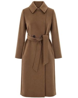 Max Mara Double-Breasted Wool Coat - Brown