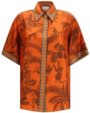 ALÉMAIS Monkey-Print Shirt - Orange