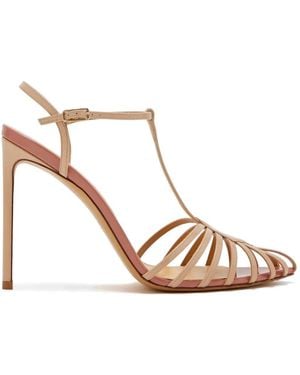 Francesco Russo R1S502 Strappy T-Bar Sandals - Pink