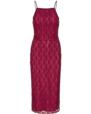 ROTATE BIRGER CHRISTENSEN Lace Maxi Dress - Red