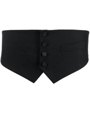 DSquared² Button-Front Cummerbund - Black