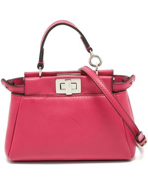 Fendi 2015 Peekaboo 2wayバッグ マイクロ - ピンク