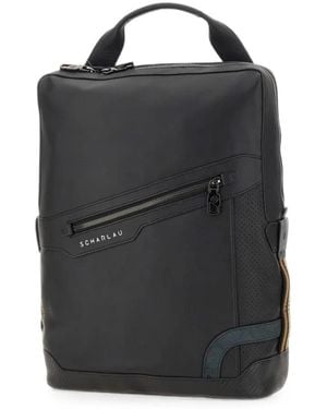 Scharlau Kim Leather Backpack - Black
