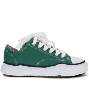 Maison Mihara Yasuhiro Peterson Canvas Low-Top Trainers - Green