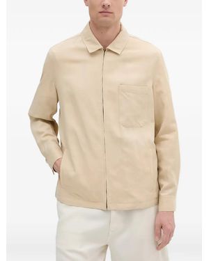 MARCIANO BY GUESS Zip Patch-Pocket Jacket - Natural