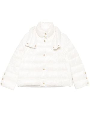 ERMANNO FIRENZE High-Neck Puffer Jacket - White