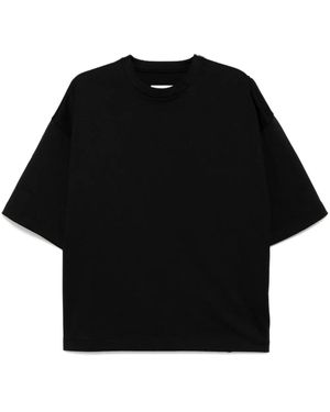 Jil Sander ジップディテール Tシャツ - ブラック