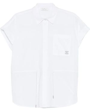 Panicale Drawstring Pocket Shirt - White