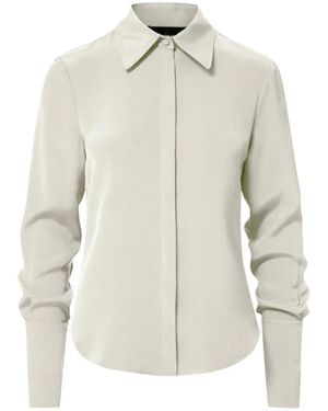 Brandon Maxwell The Spence Silk Shirt - White