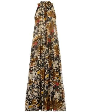 Anjuna Carol Crochet-Trim Beach Dress - Natural